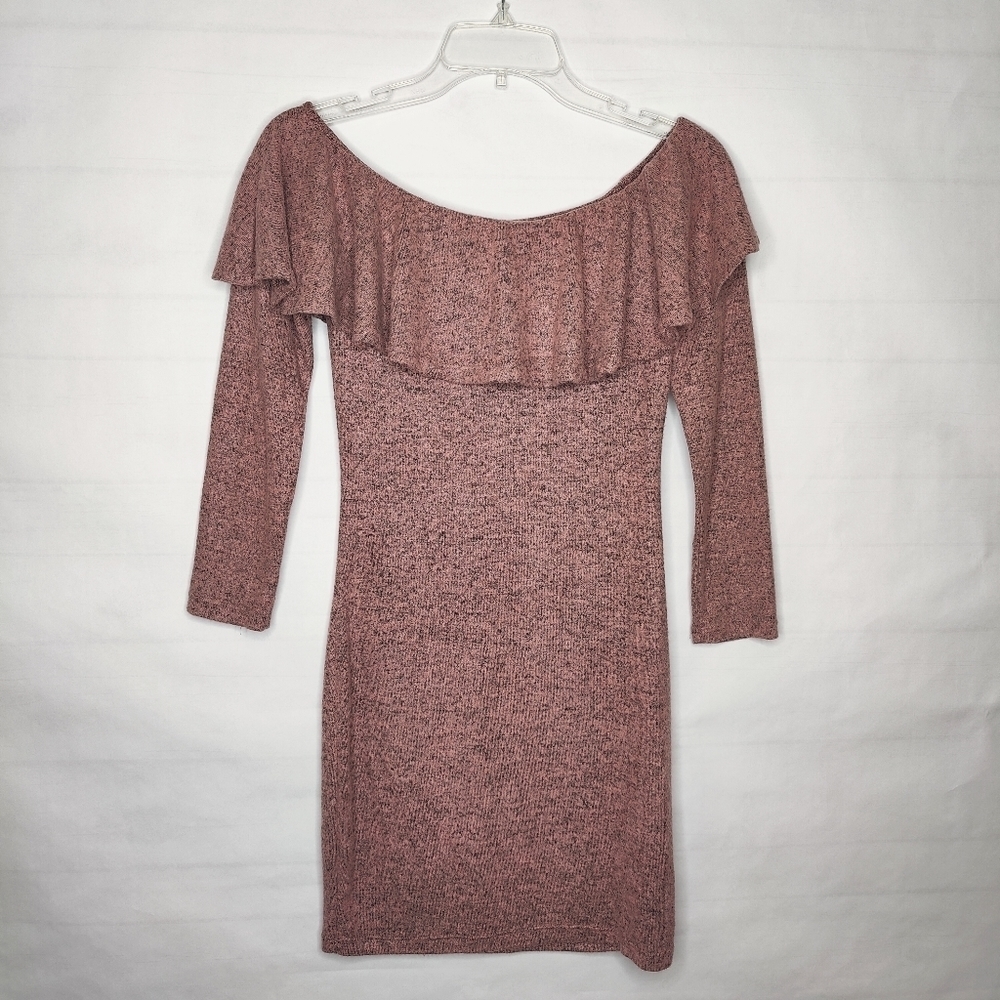Heart & Hips Off Shoulder Bodycon Sweater Dress